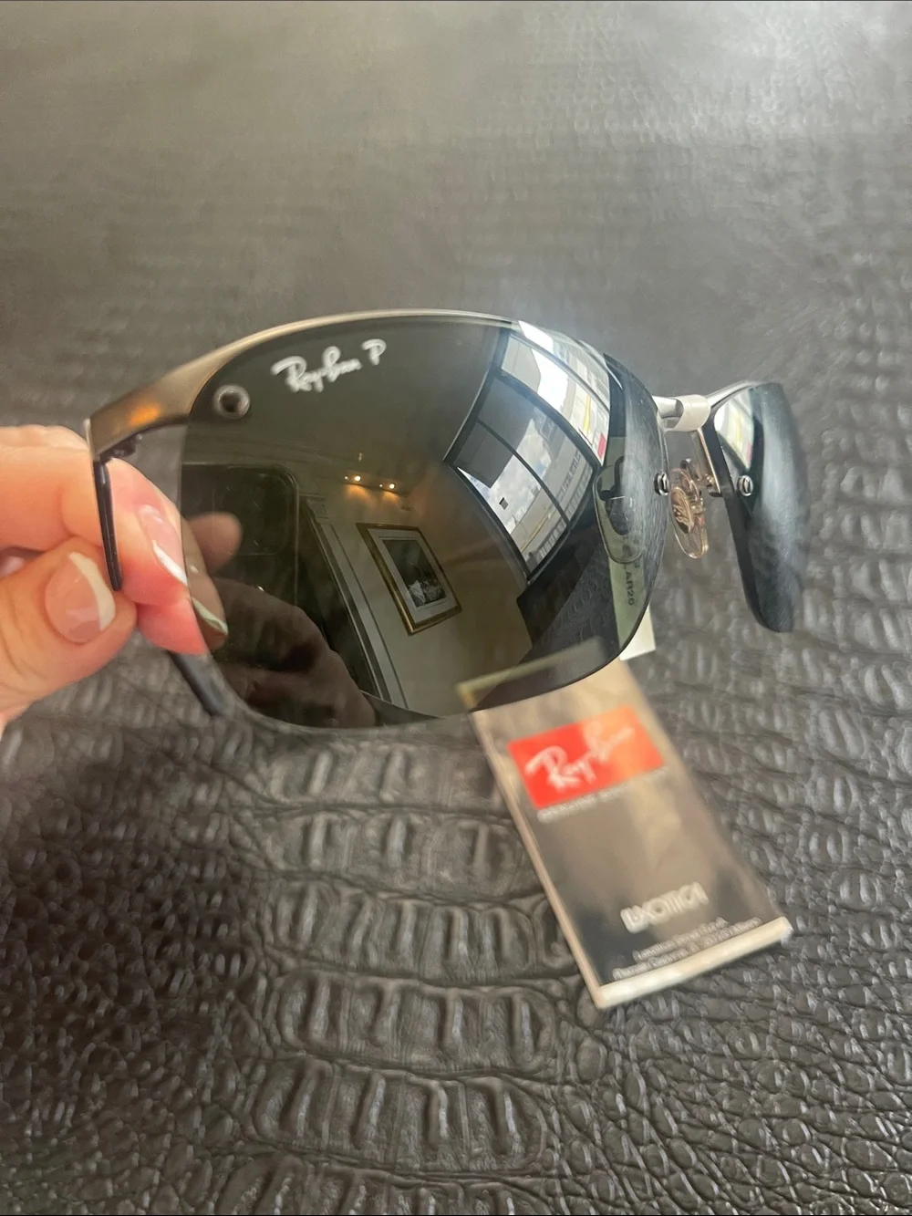 Ray Ban Black Men’s Sunglasses Polarized #RB3550